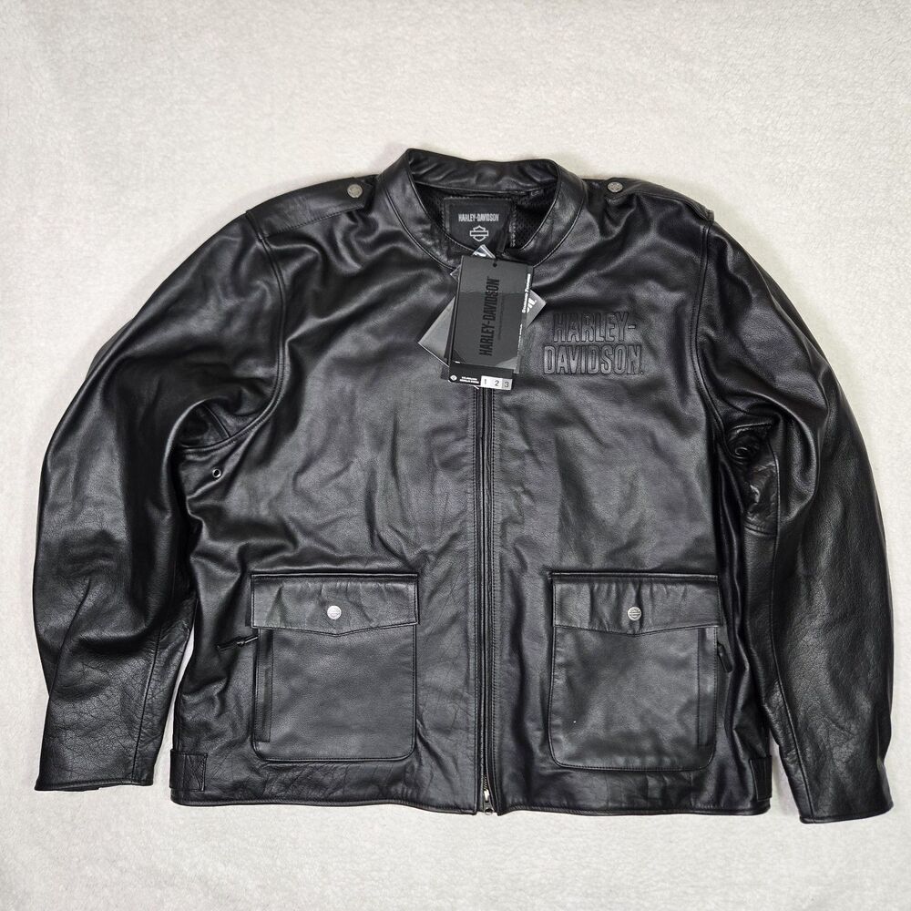 $500 Harley Davidson Mens 3XL Layering System Captains Leather Jacket 98022-23VM